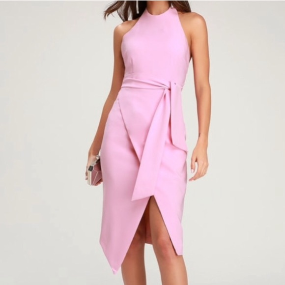 Trade-Finders Keepers Essie Mauve Pink Tie Dress - Picture 2 of 7